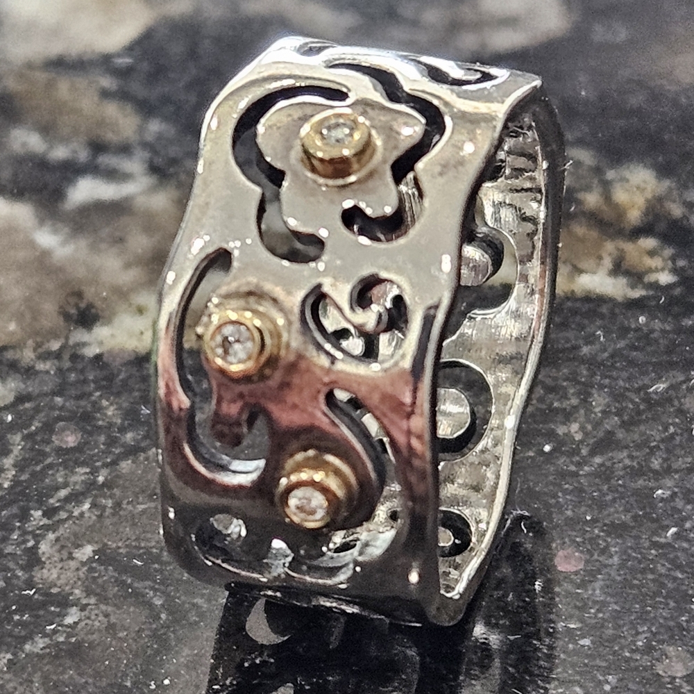 SOLD PANDORA Life's Path Ring No. 190835 Size: 6 1/4 measured